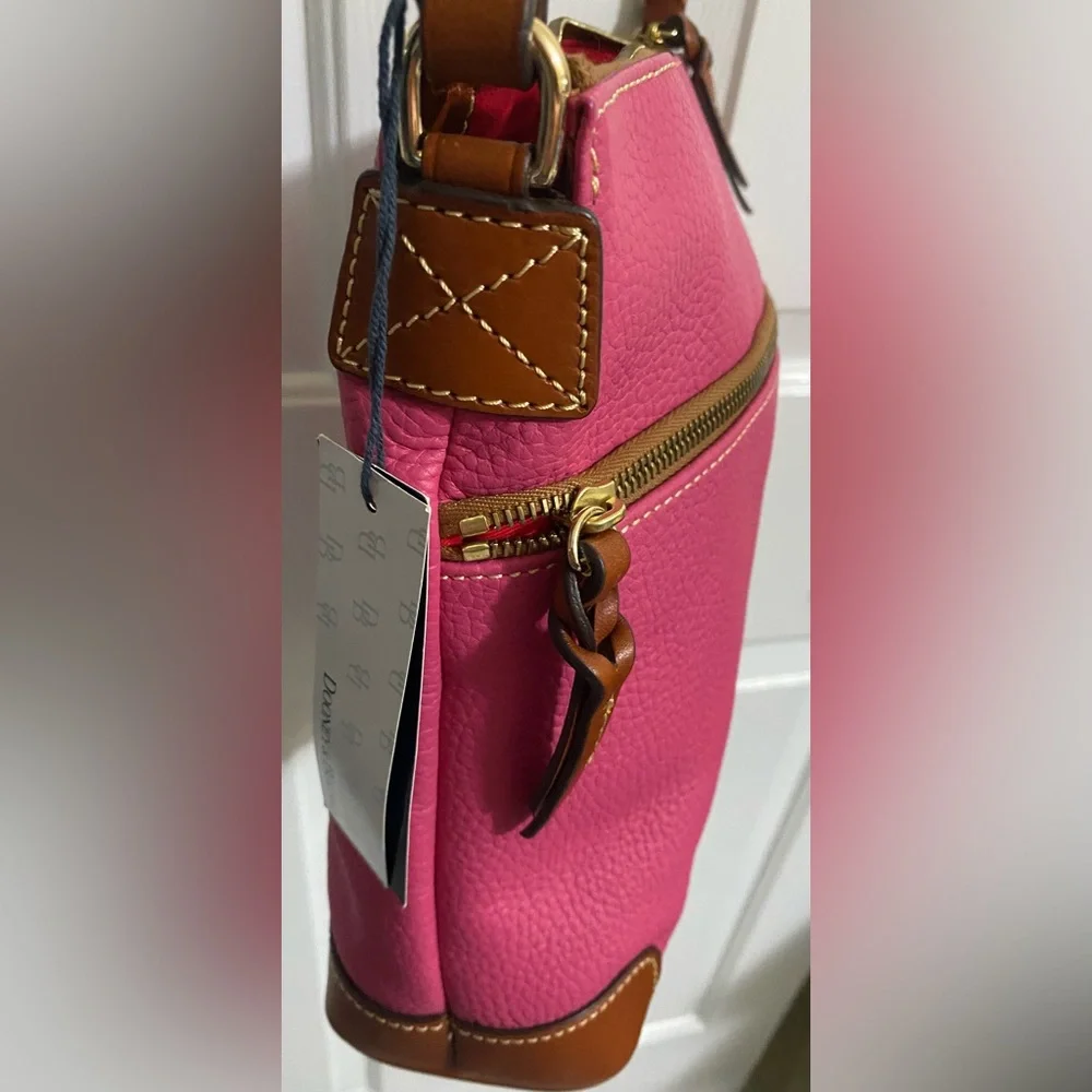 DOONEY AND BURKE …Hot Pink Leather Crossbody Bag - Picture 11 of 15